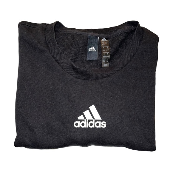 adidas Tops - Adidas cropped black lightweight sweatshirt Sz. M